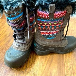 Girls Northface HeatSeeker winter boots, size 13